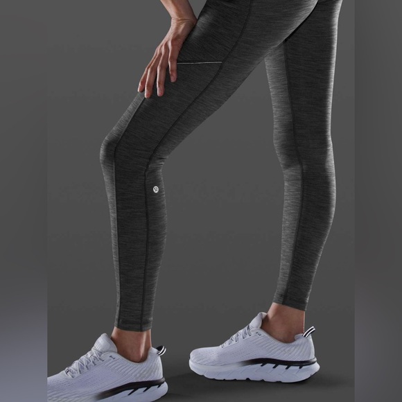 Lululemon Speed Up Tight 28" With Pockets Heathered Black sz 6 - Picture 6 of 14